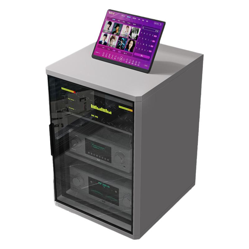 Danlemeck wooden amplifier cabinet audio and video rack