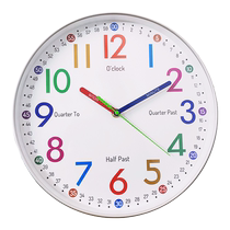 Early education Learning muted pendule Living room Home bedroom Watch Childrens room 2023 new suspendues wall free of punch clock