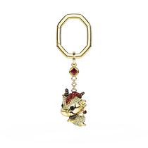 Schwaroshiach Chinese Zodiac Zodiac Sheng Xiao Long Key buckle hanging decoration Chinese wind decoration beautiful collection