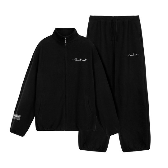 William Chan CANOTWAIT ATHOME polar fleece suit for men and women for autumn lazy home