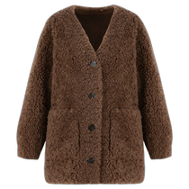 Basic House hundreds of good Maillard lamb wool coats women 2023 autumn winter new v Pippa grass jacket