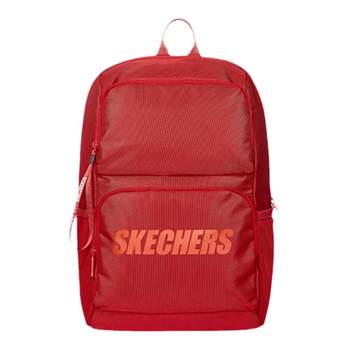 Skechers Skechers backpack ສີແດງແມ່ຍິງວິທະຍາໄລນັກສຶກສາເດີນທາງຄອມພິວເຕີຖົງກິລາ backpack junior ໂຮງຮຽນມັດທະຍົມຜູ້ຊາຍ