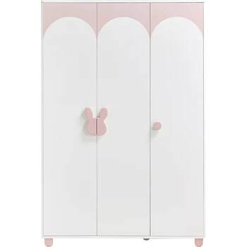 Lin's children's wardrobe pink princess room wood industry