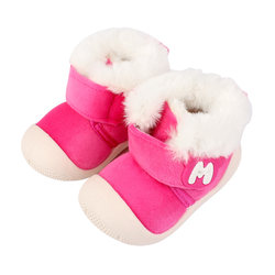 冬季婴儿加绒学步鞋时尚防滑鞋子