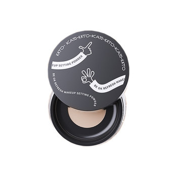 KATO loose powder set makeup honey powder cake oil control long-lasting new version of dry oil skin concealer ຂອງແທ້ official flagship store ແມ່ຍິງກັນນ້ໍາ