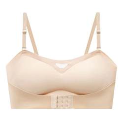 Strapless underwear for women, push-up small breasts, non-slip, breast-wrapped, seamless tube top, thin invisible back bra, summer