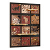 Perforated board entrance door storage rack decorative display rack