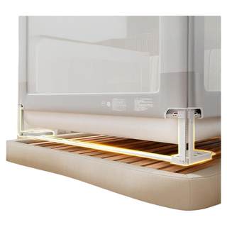 （配件）三面一体式免钉床围栏 免打孔护栏 适合三面安装