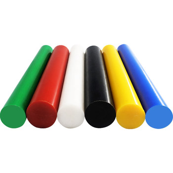 Colorful polyformaldehyde rod pom rod processing and cutting