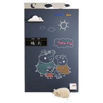 Double-layer magnetic blackboard wall stickers for childrens home magnetic creative self-adhesive whiteboard writing board that can be affixed to the wall graffiti stickers wall erasable dust-free small teaching magnetic drawing board whiteboard wall stickers