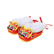 Tiger head shoes for infants 1 year old male and female baby tiger shoes handmade mille-layer bottom cloth shoes plus velvet and thickened cotton shoes