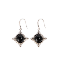 Same style as Tang Yan] EP Yaying Chinese style jewelry temperament black onyx earrings gift shopping mall same style ZI15A