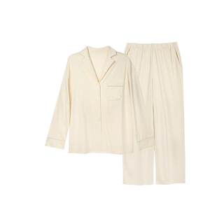 Ubras cloud cotton long-sleeved cardigan home wear set french lapel couple style comfortable autumn and winter outer pajamas