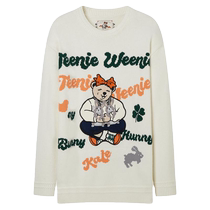TeenieWeenie Bear Basic Round Neck Pullover Sweater Knitted Sweater for Year of the Rabbit Women