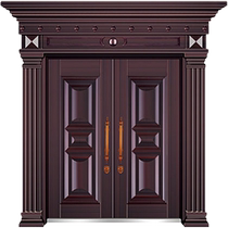 Zinc Alloy Villa Gate Double Door Open Countryside Self-Built House Entrance Door cour Four open primary and secondary house door entrance door