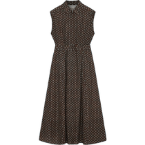 ICICLE Womens 2024 Summer New Cotton Printed Muslin Long Dress