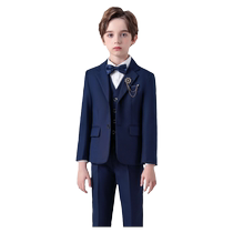 Tibetan upscale childrens suits suit boy small host gown with three sets of recital for piano violin