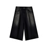 American-washed denim shorts for summer loose casual