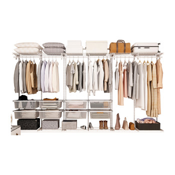 Platinum whole house custom metal wardrobe open cloakroom environmentally friendly formaldehyde-free 3.6 meters