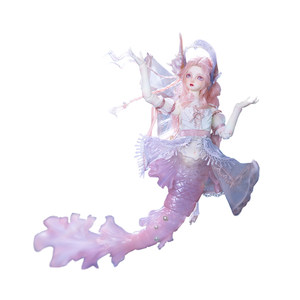 Pisces of the twelve constellations 4 points bjd doll pink mermaid coraline tidal bond series gem noble