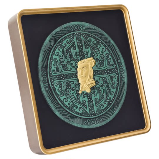 Сианьские культурные и творческие сувениры, украшения Хэ Цзуня из чистого золота, подарки с китайской спецификой, элитные бизнес-сувениры для иностранцев.