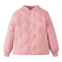 Luo Meng girls light down jacket liner suit childrens school uniform artifact autumn and winter base thickening inner wear