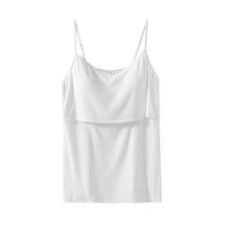 Manxi pure cotton no-wear underwear nursing vest suspender summer ແມ່ຍິງຖືພາບາງໆອອກໄປດ້ວຍ pads ເຕົ້ານົມ ເຄື່ອງນຸ່ງຫົ່ມປ້ອງກັນການລ້ຽງລູກດ້ວຍນົມແມ່