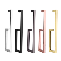 Youyiou stainless steel shower room handle with bathroom glass door handle L-shaped sliding door sliding door large handle