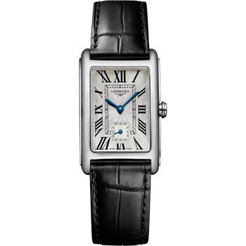 Longines official elegant square quartz women's watch black