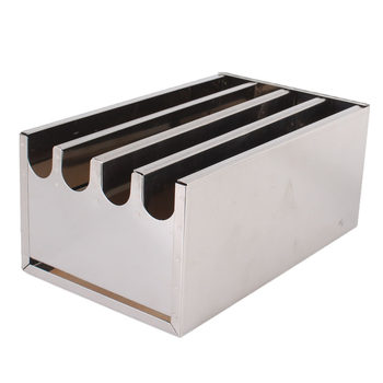 Stainless steel knife holder kitchen storage rack with locking knife box