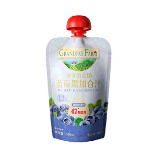 爷爷的农场蓝莓黑加仑汁儿童果汁饮品梨汁金银花柚子汁西梅汁NFC