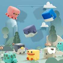 High-end enlightenment building blocks for children with large particles for 1-year-old baby toys that can chew baby educational soft rubber animals 3-6-1