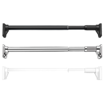 A complete set of stretch-type support partition clothes drying racks for installing curtains without punching telescopic rods can be hung with Roman rods