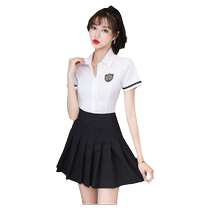 New foot bath and pedicure technician work clothes hotel sauna massage and pedicure technician uniforms feminine suit pleated skirt