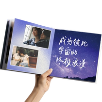 Photo book customized couple photo album commemorative album printed into a book diy birthday gift washed and made into a photo