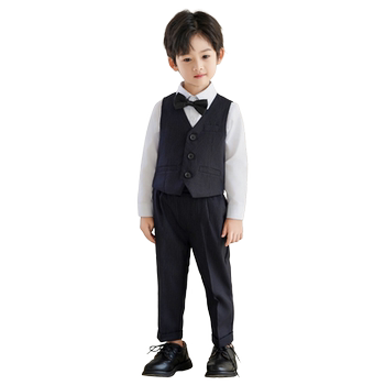 Luo meng's new children's flower girl dress suit children's small suit children's first birthday festival piano performance suit