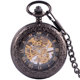 Fully automatic mechanical pocket watch retro nostalgic carved spring