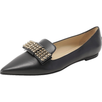 (Self-operated) Jimmy Choo Ms. Jimmy Choo pointed-toe loafers flat single leather shoes GALA AQF