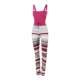Sansha jumpsuit warm dance wear knitted suspenders