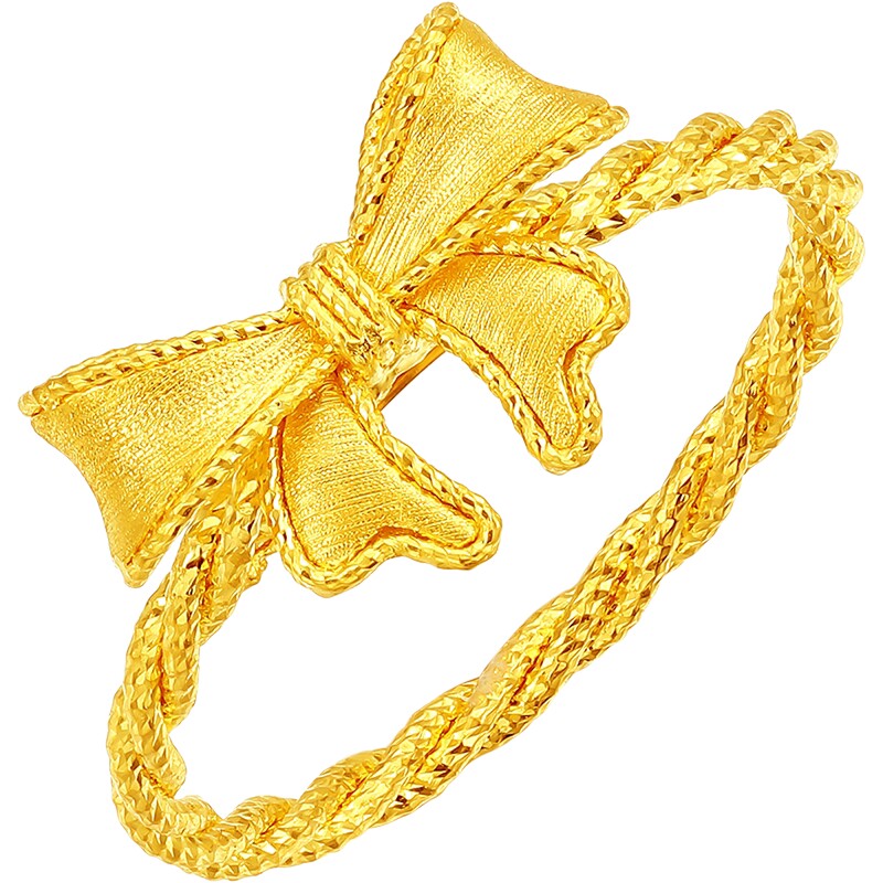 Saturday Fortune Gold 5G Priced Pure Gold Sweet Princess Complex Ring Princess Marriage Guide Series Holiday Gifts