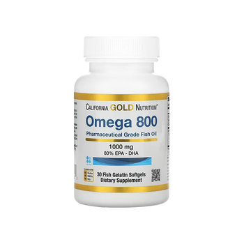 California Gold CGN Omega 800 ນໍ້າມັນປາທີ່ມີຄວາມບໍລິສຸດສູງ omega3 ຜູ້ໃຫຍ່ 30 ແຄບຊູນ