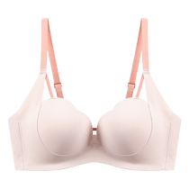 Small breasts are gathered up to make them look bigger anti-sagging bra seamless upper support for accessory breasts 2024 new back-beautiful bra summer thin style