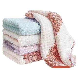 Extra thick european flower rag, non-stick oil, no lint, table wiping dishwashing rag, thickened water-absorbent scouring pad