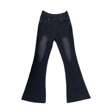 Women's dark low waist bootcut jeans