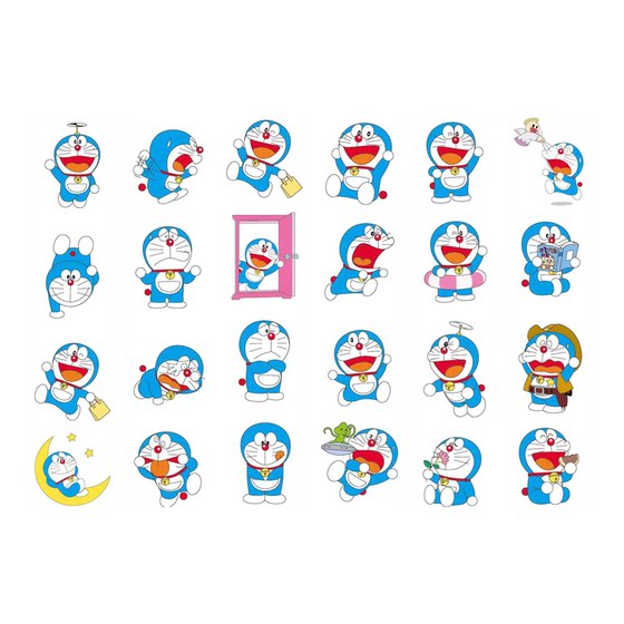 
Doraemon tattoo stickers for children, boys and women, dingdang cat cartoon blue fat ins stickers internet celebrity non-toxic and washable
