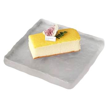 Ins feng glacier frosted glass dessert plate