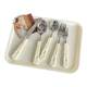 Cheese ceramic handle knife and fork spoon set