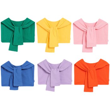 Candy color cotton shawl scarf cheerleading uniform accessories