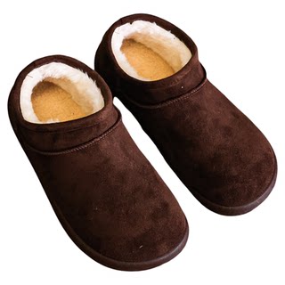 雪地靴男2025新款冬季皮毛一体休闲短靴加绒加厚保暖男士棉鞋N715