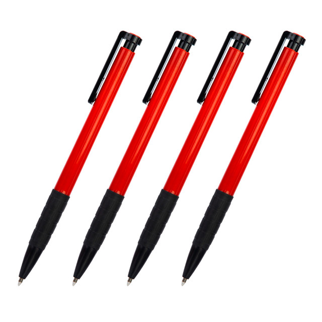 Blue ballpoint pen press type 0.7 medium oil pen writing